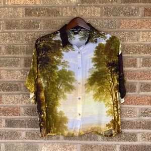 Desigual. Scenery Button Down Shirt